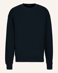 Trusted Handwork Oversized 1/1-Sleeve Sweatshirt w.Dropped Shoulder Blau