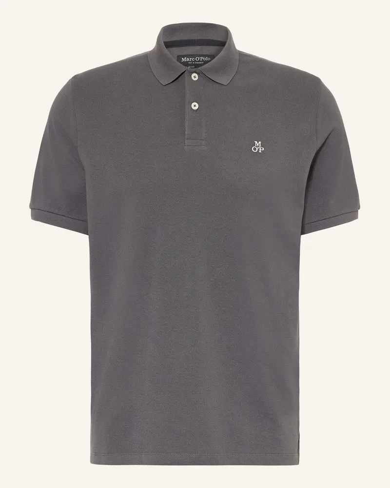 Marc O'Polo Piqué-Poloshirt Regular Fit grau Dunkelgrau