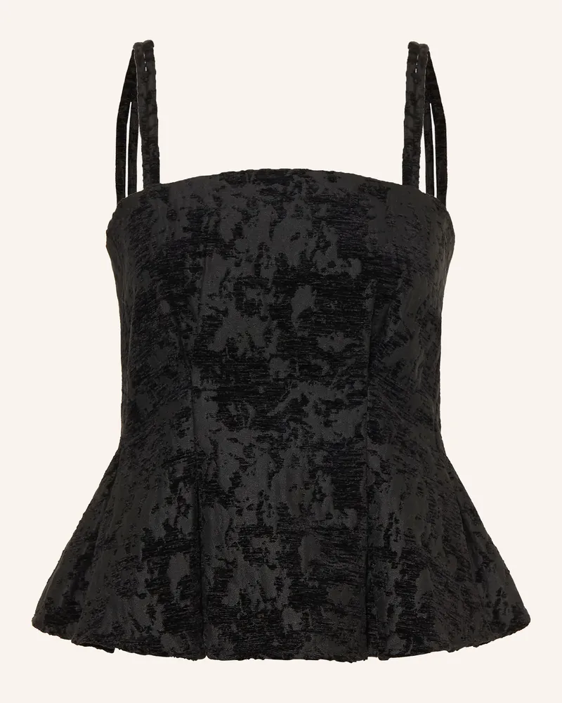 MOSS COPENHAGEN Blusentop Mschclaudia Aus Samt schwarz Schwarz
