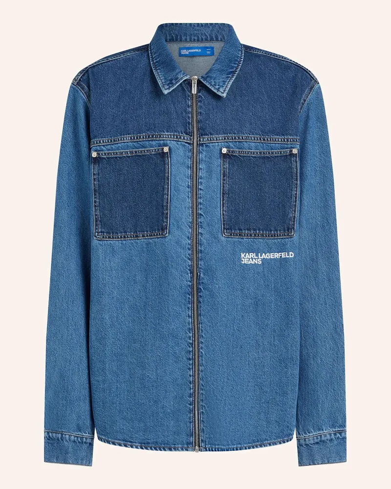 Karl Lagerfeld Hemd blau Blau