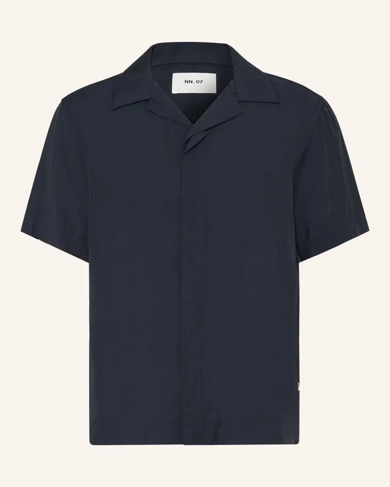 NN 07 Resorthemd Hank Relaxed Fit blau Dunkelblau