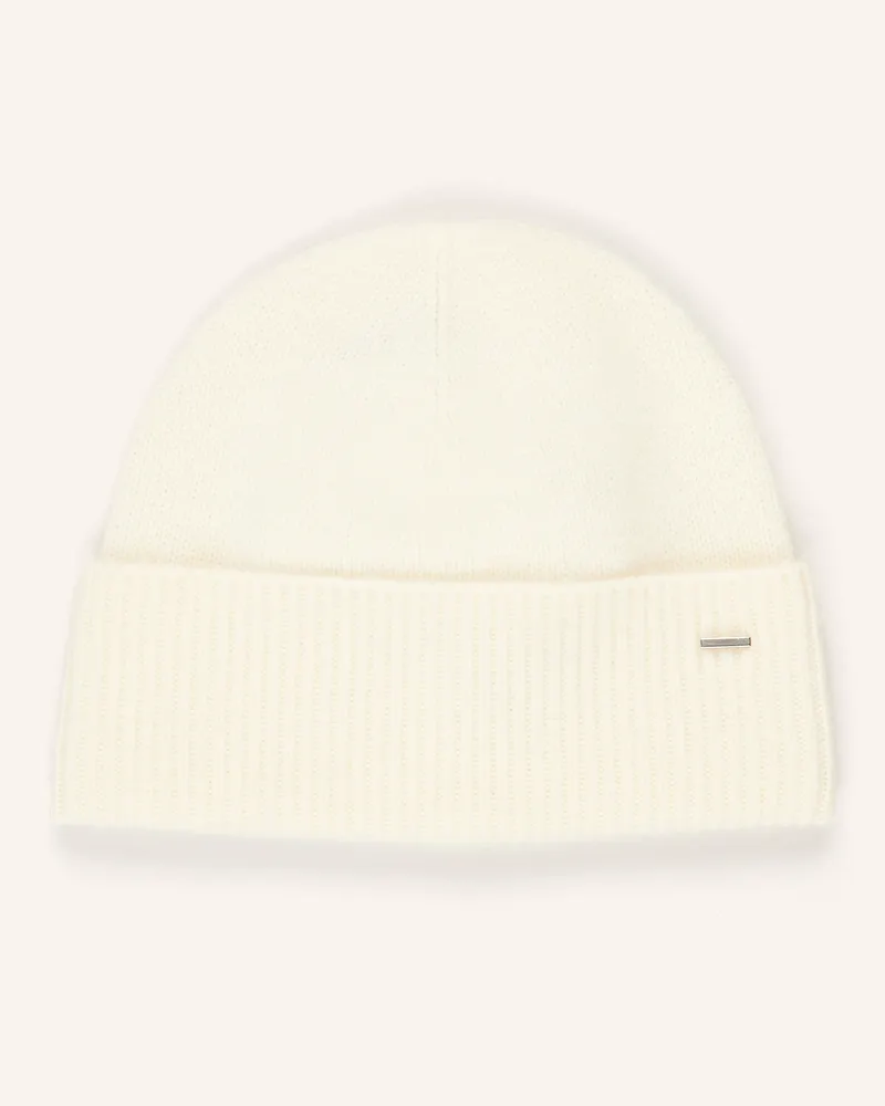 HUGO BOSS Mütze aus Cashmere Ecru