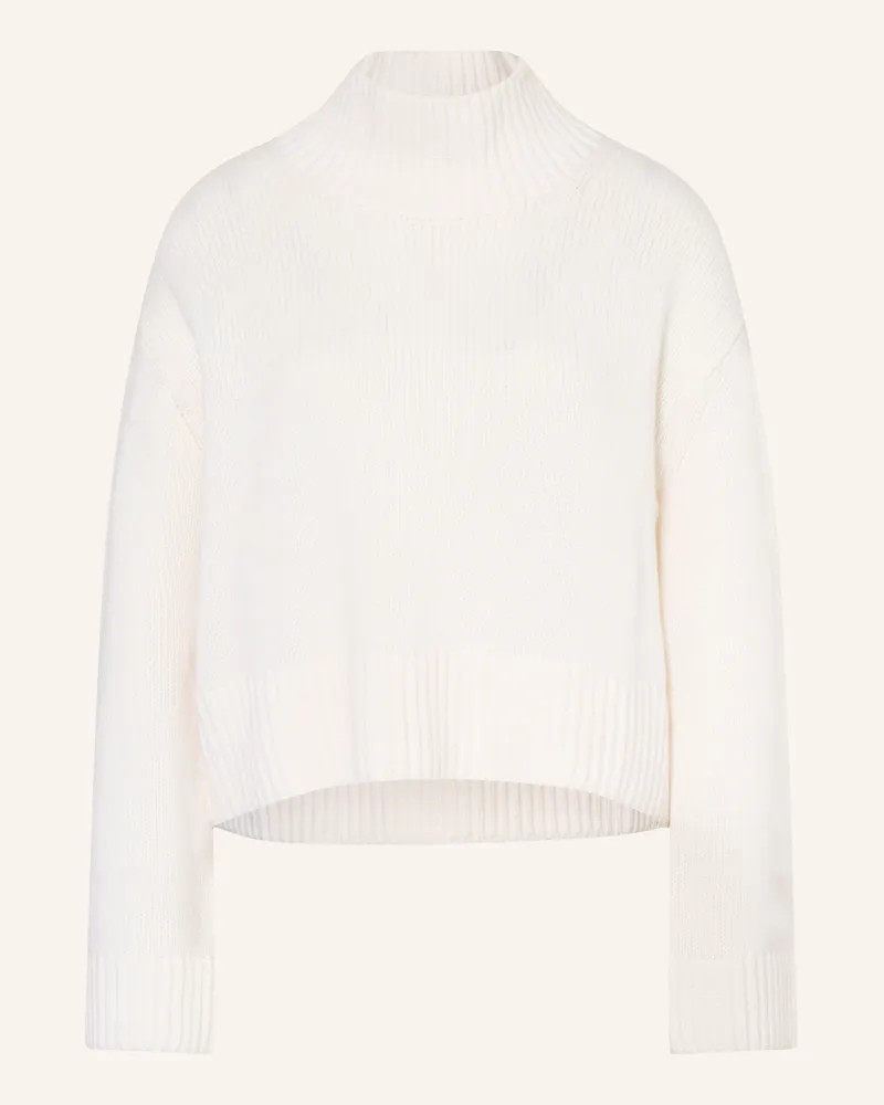 Mrs & HUGS Pullover Mit Cashmere weiss Creme