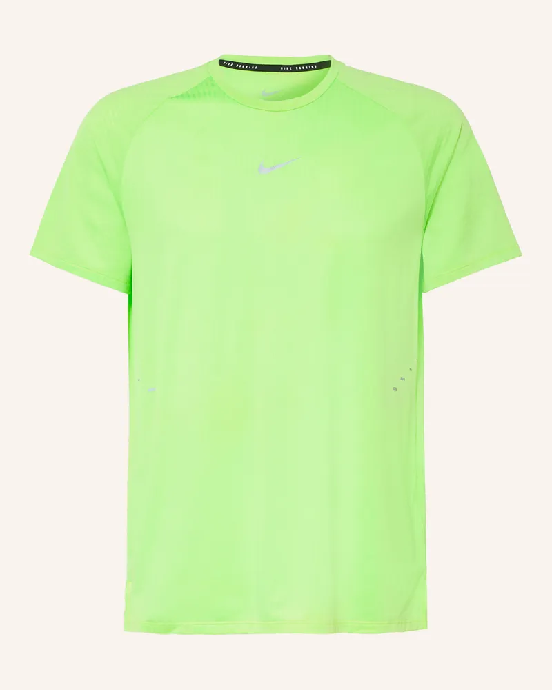 Nike Funktionsshirt Stride gruen Neongrün