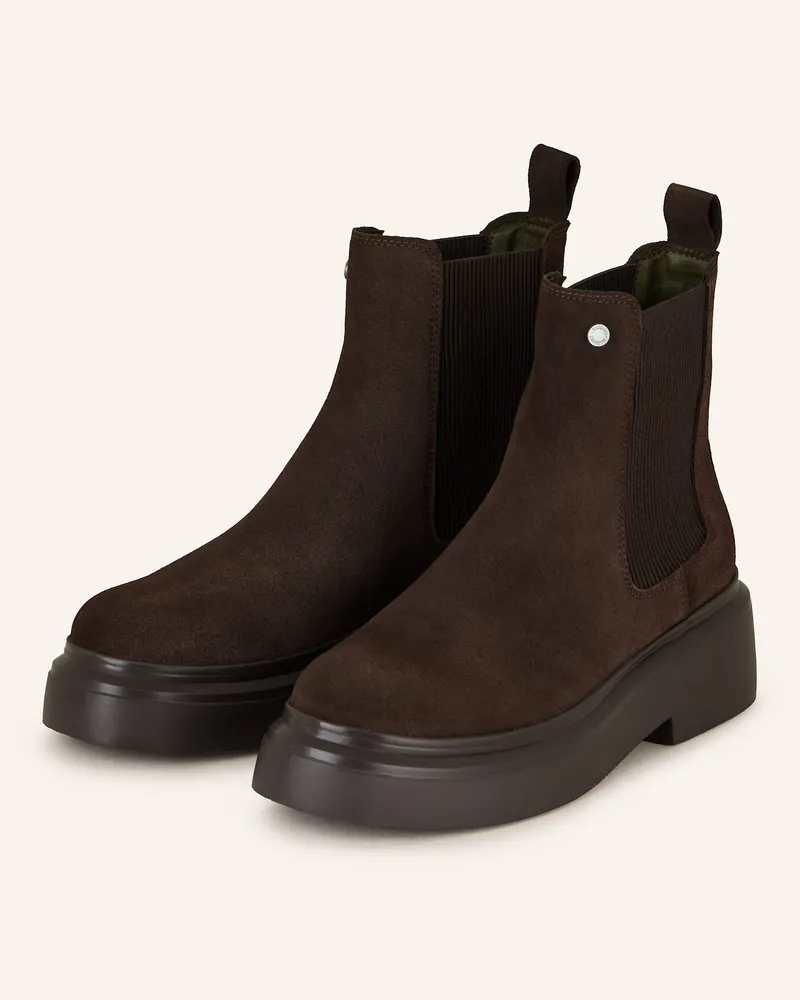 Barbour Chelsea Boots CELINA Dunkelbraun