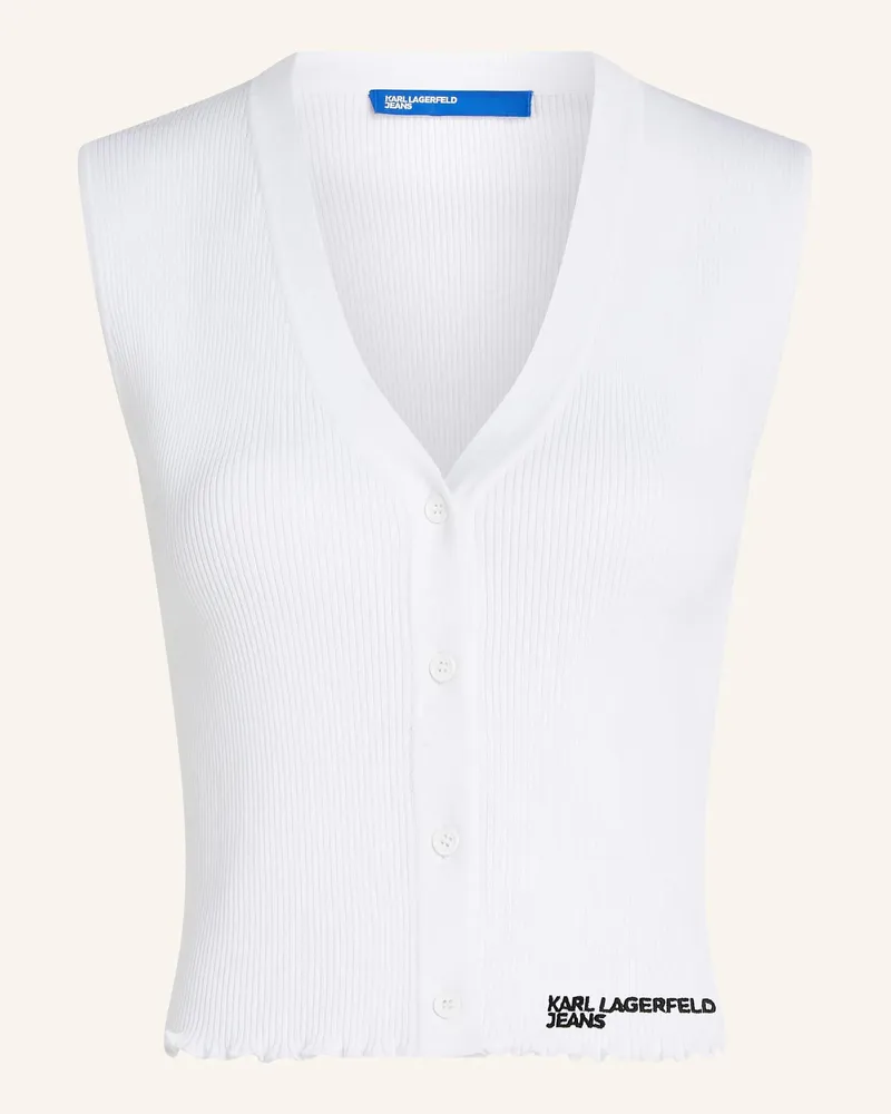 Karl Lagerfeld Top weiss Weiss