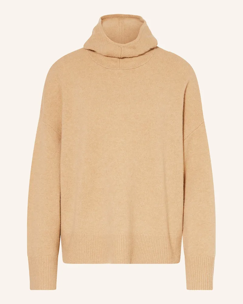 Barbour Strick-Hoodie EVETTE Hellbraun