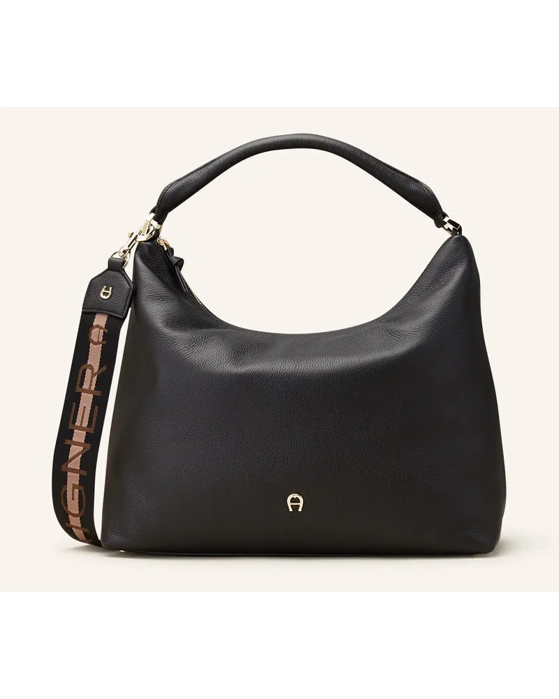 Aigner Hobo-Bag Schwarz