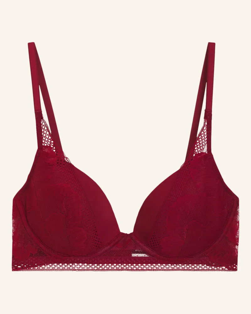 HUGO BOSS Bh HALF PAD_PEONY LACE Dunkelrot