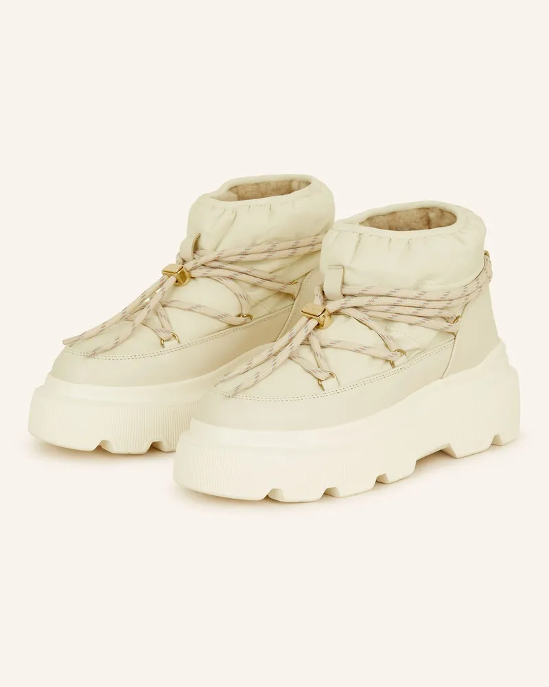 INUIKII Plateau-Boots ENDURANCE PUFFER Ecru