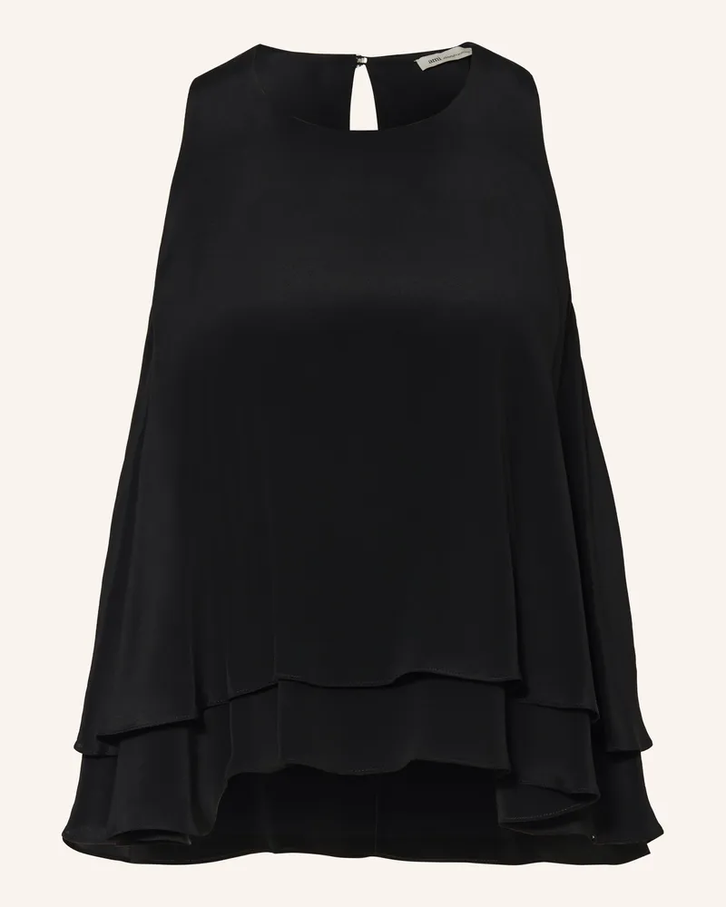 AMI Paris Blusentop schwarz Schwarz