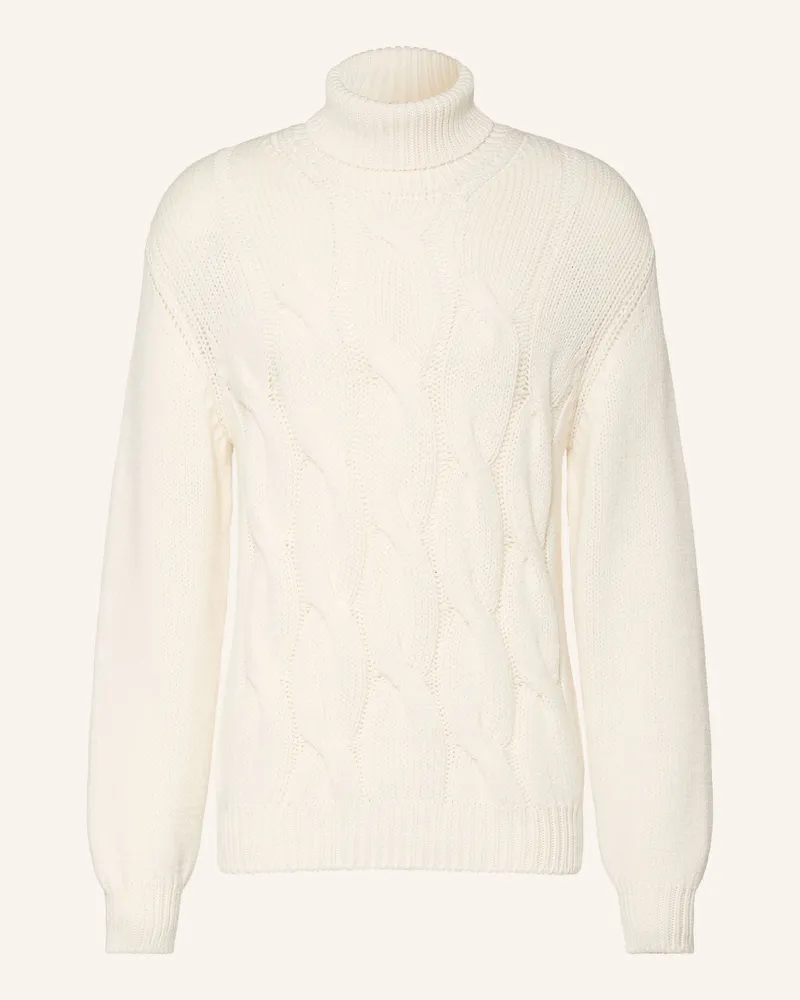 Herno Rollkragenpullover weiss Creme