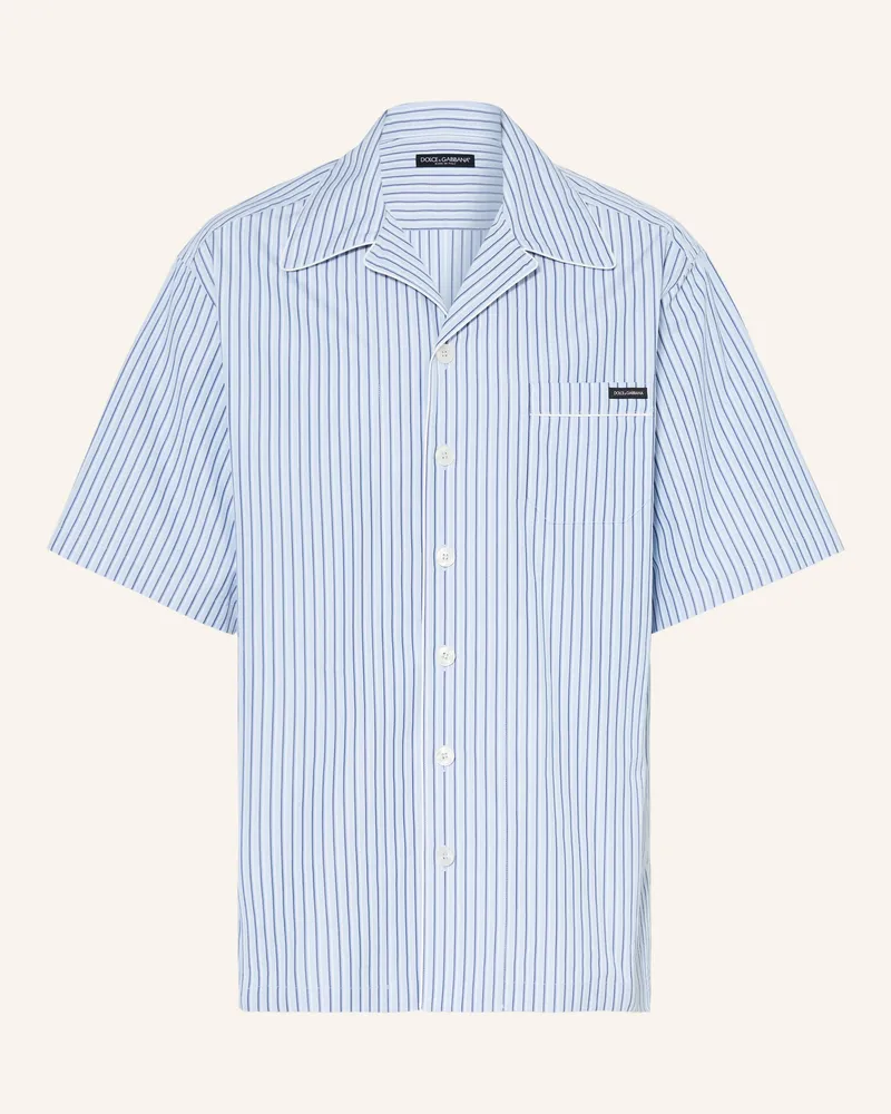 Dolce & Gabbana Resorthemd Comfort Fit blau Hellblau