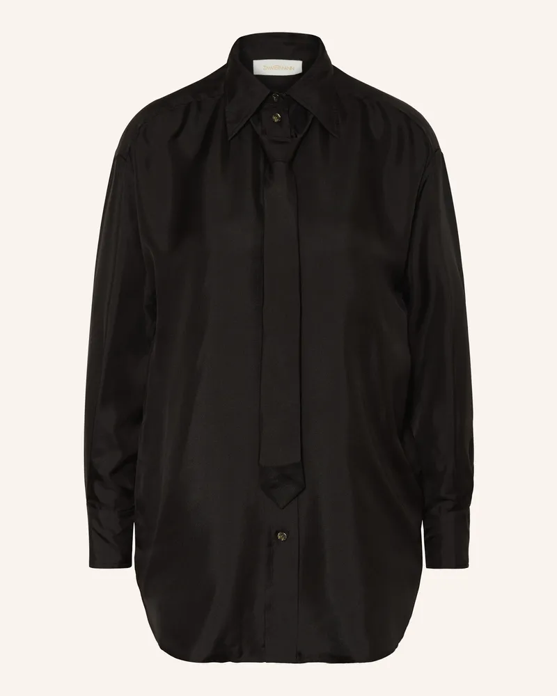 Zimmermann Hemdbluse aus Seide Schwarz