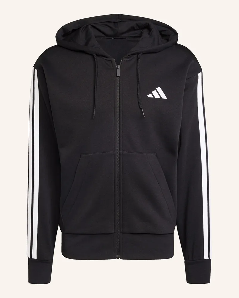 adidas Sweatjacke Essentials 3-Stripes schwarz Schwarz