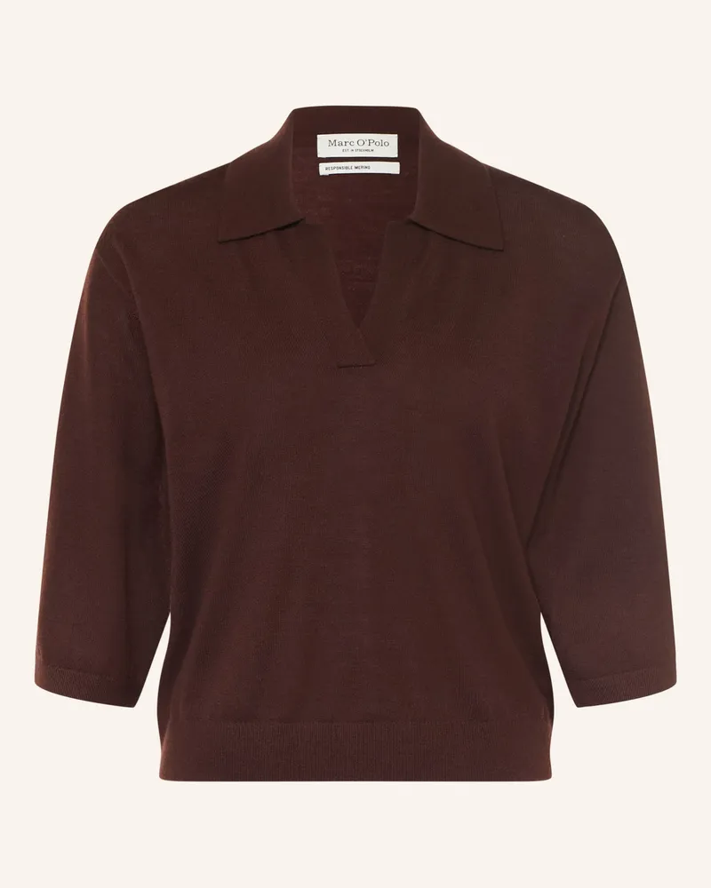 Marc O'Polo Strickshirt rot Dunkelrot