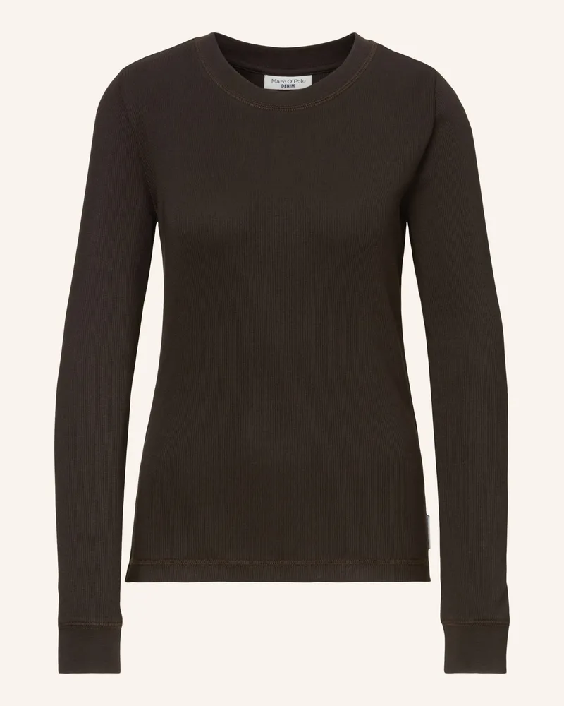 Marc O'Polo T-Shirt braun Dunkelbraun