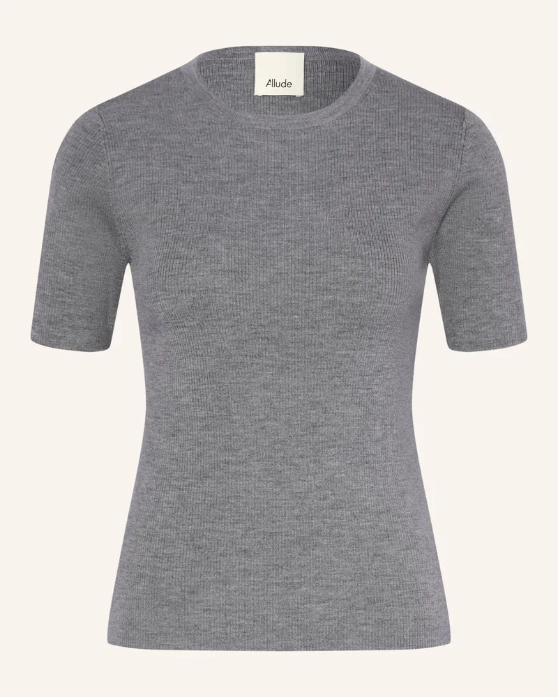 ALLUDE Strickshirt grau Grau