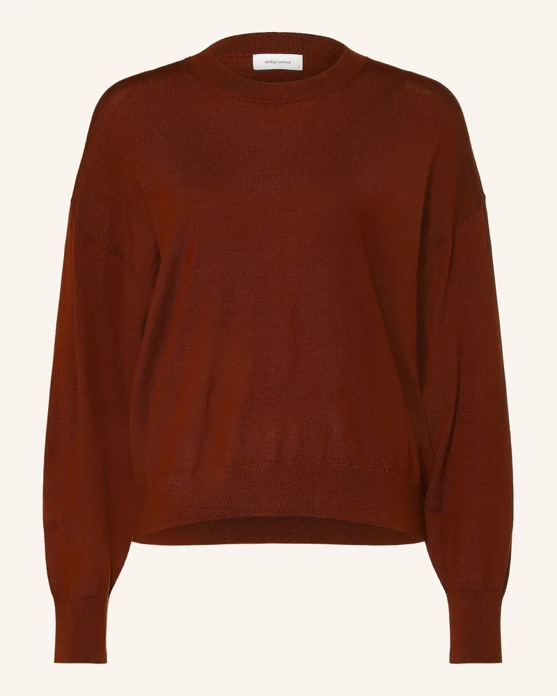 Darling Harbour Pullover Aus Merinowolle braun Cinnamon