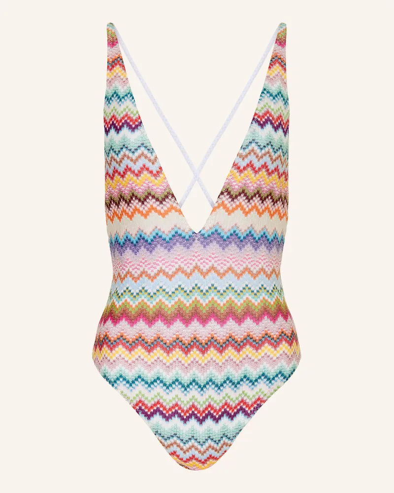 Missoni Badeanzug mit Glitzergarn Pink