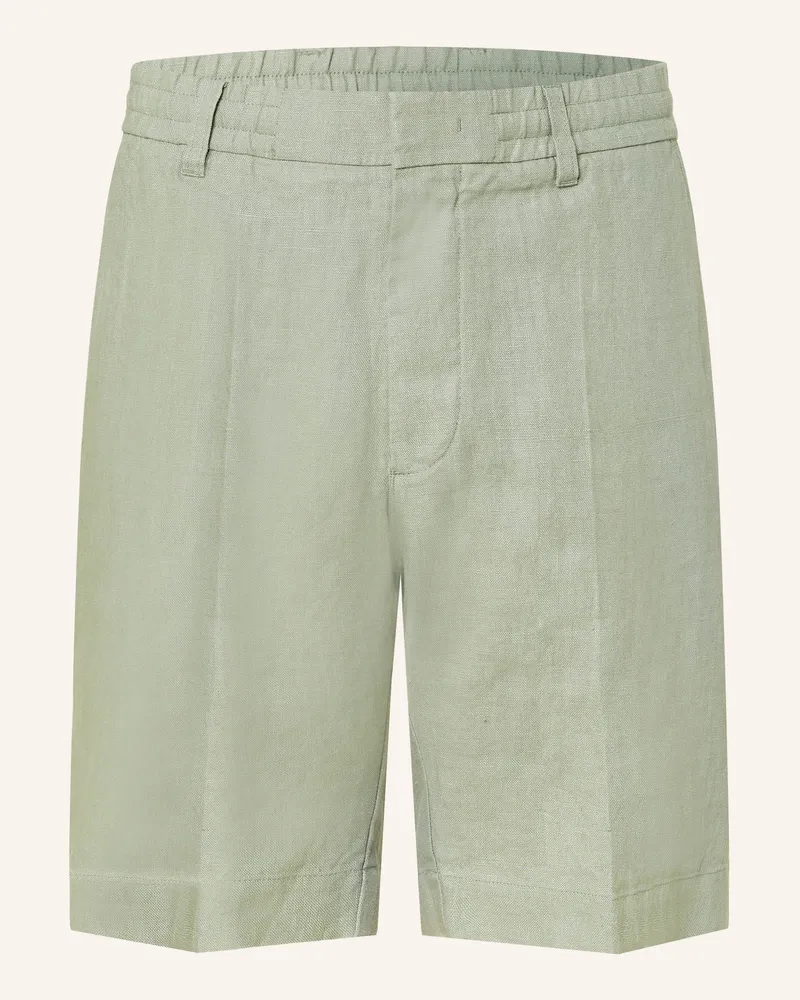 NN 07 Leinenshorts BILLIE Regular Fit Hellgrün