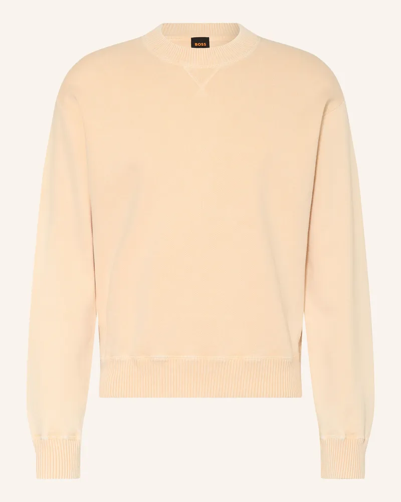 HUGO BOSS Pullover Akapulko orange Creme