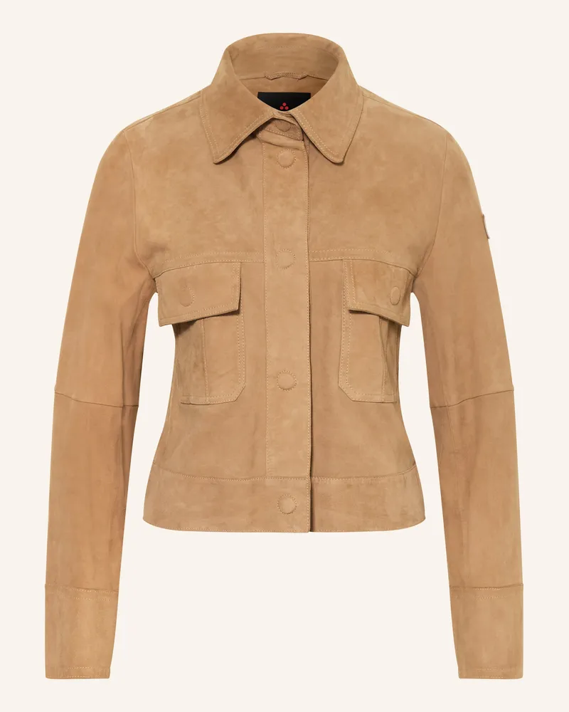 Peuterey Lederjacke Era beige Camel