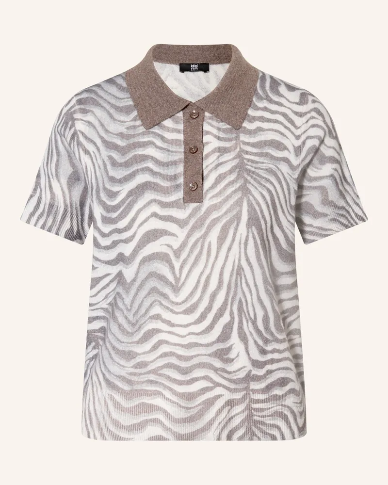 Riani Strick-Poloshirt beige Grau