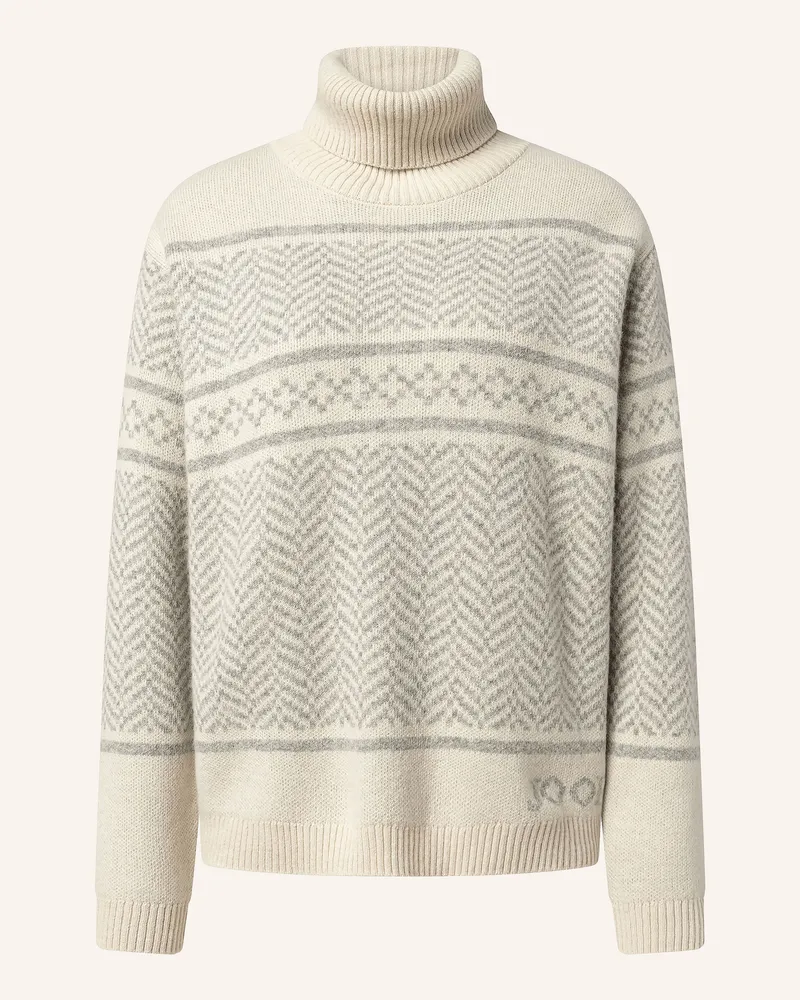 JOOP! Rollkragenpullover Korol weiss Hellgrau