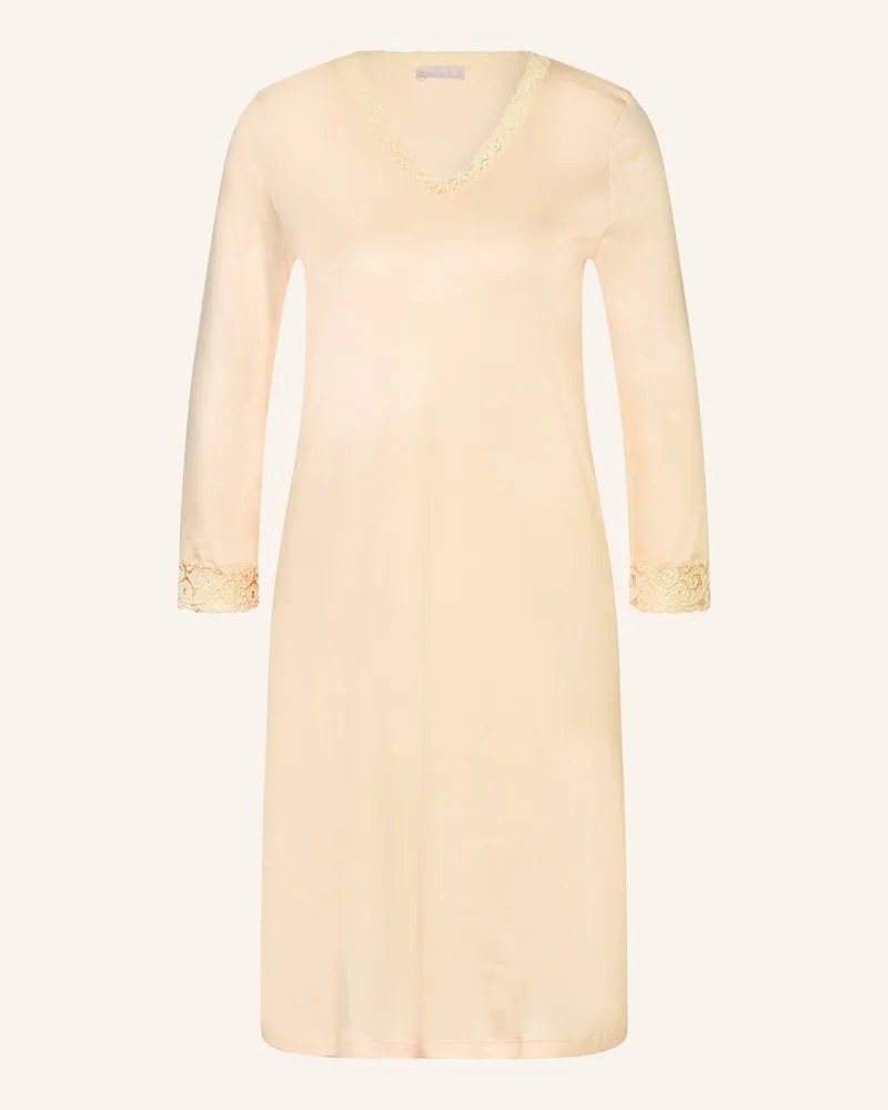 Hanro Nachthemd Moments Mit 3/4-Arm pink Nude