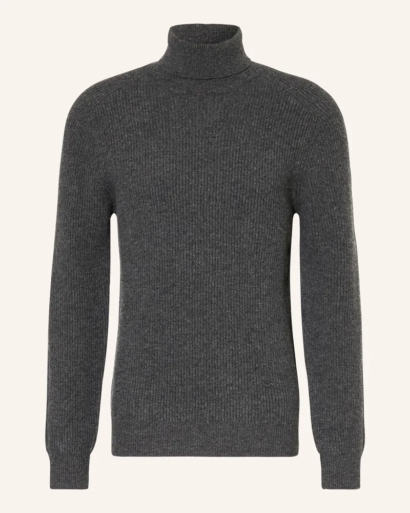 Profuomo Rollkragenpullover Dunkelgrau