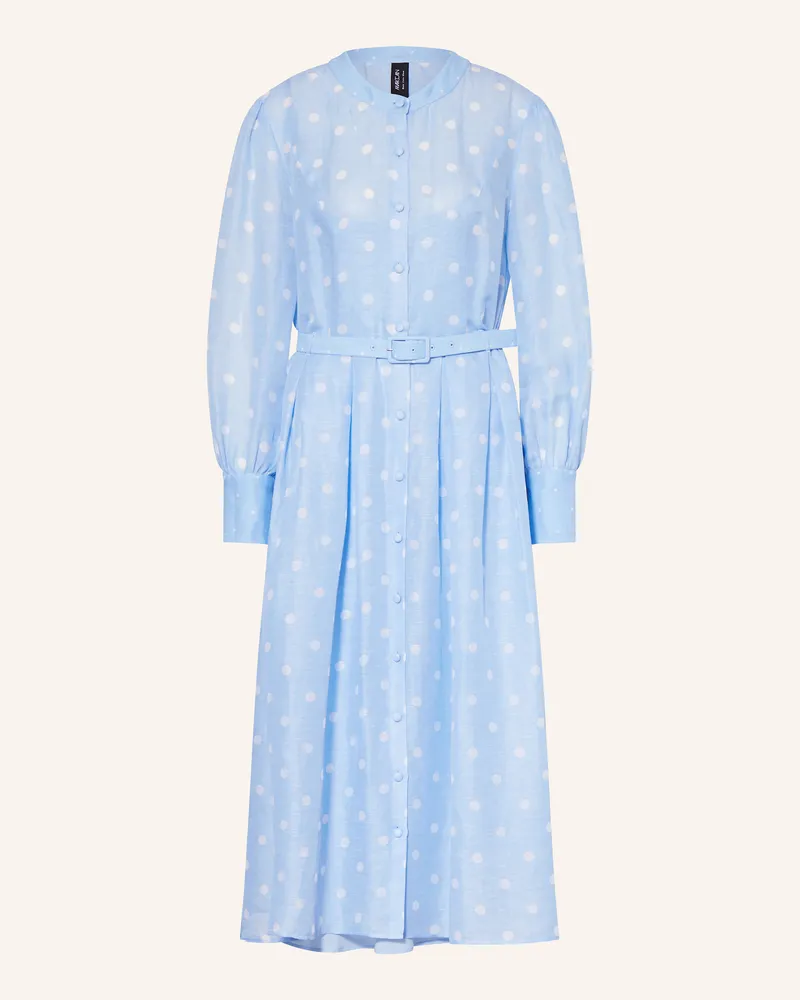 Marc Cain Kleid Mit Leinen Und Seide blau 326