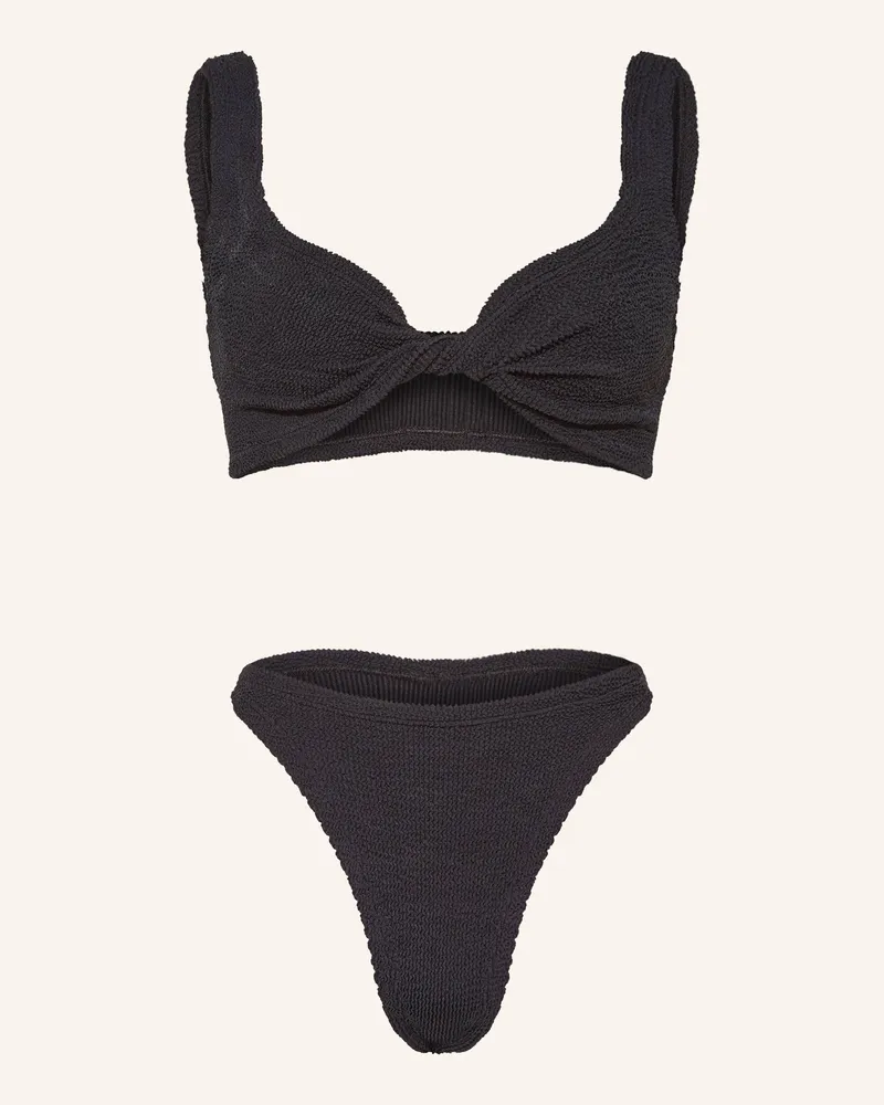Hunza G Bralette-Bikini JUNO Schwarz