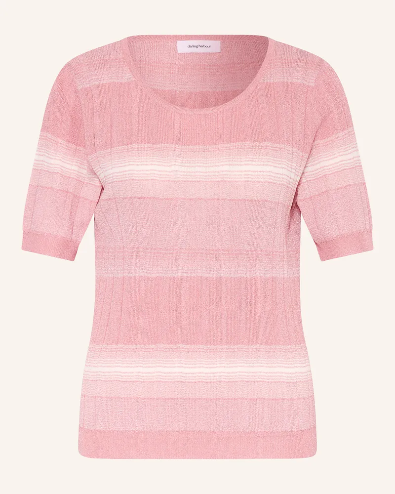 Darling Harbour Strickshirt Mit Glitzergarn rosa Rosenholz