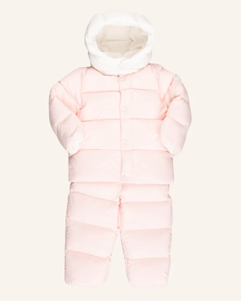 Moncler Set GURO: Skijacke und Skihose Hellrosa