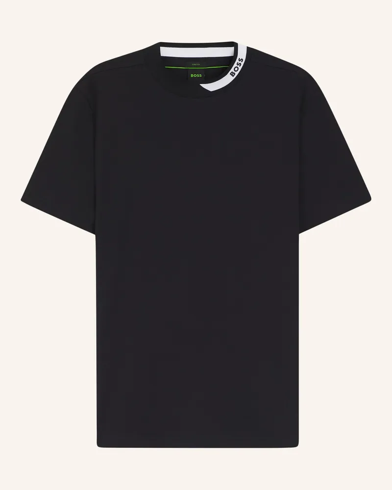 HUGO BOSS T-Shirt Tock_In Regular Fit blau Dunkelblau