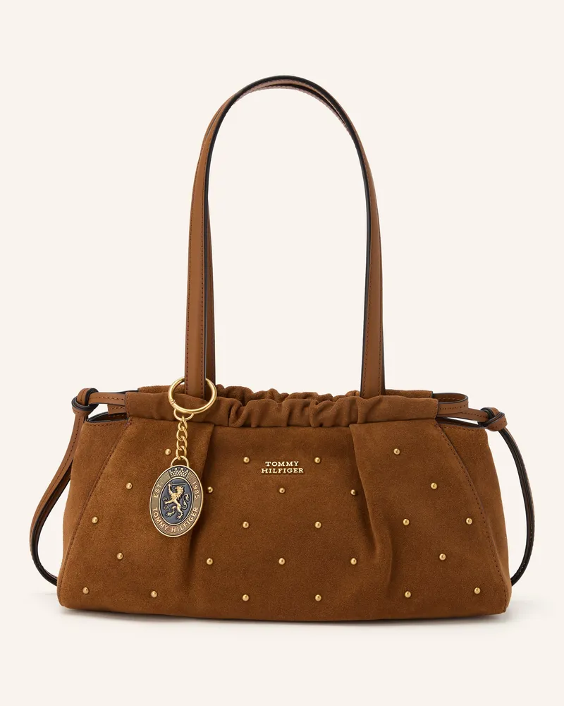Tommy Hilfiger Schultertasche Mit Nieten braun Cognac