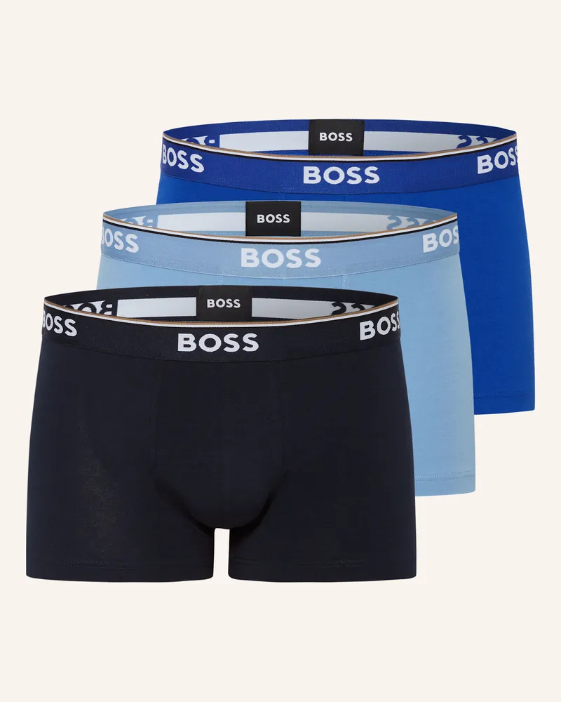 HUGO BOSS 3er-Pack Boxershorts POWER Hellblau