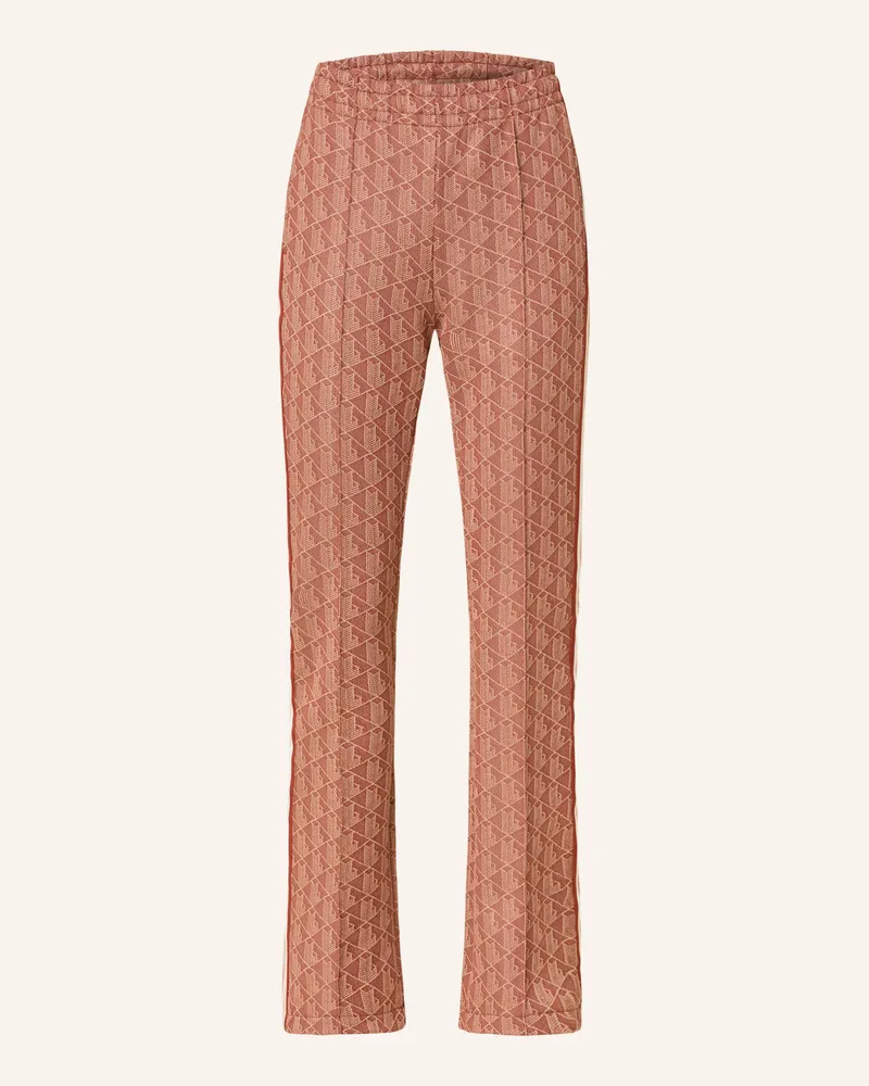 Lacoste Hose mit Galonstreifen Dunkelrot
