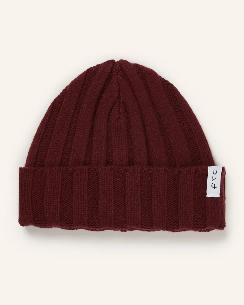 FTC Cashmere Cashmere-Mütze Dunkelrot
