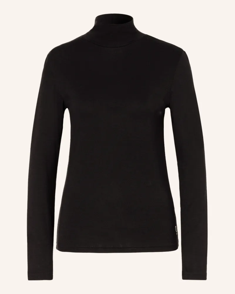 Boviva Rollkragenshirt Schwarz