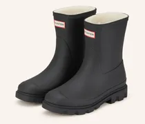 Gummi-Boots Downpour  Short Insulated schwarz