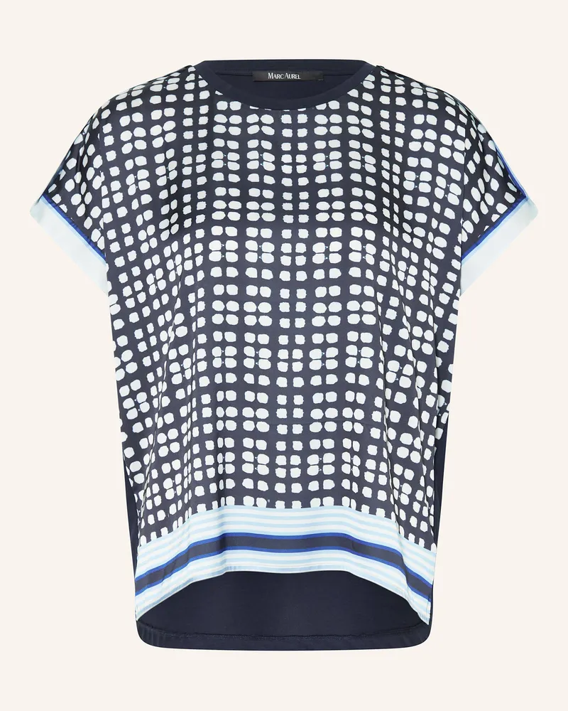 MARC AUREL Blusenshirt Im Materialmix blau Dunkelblau