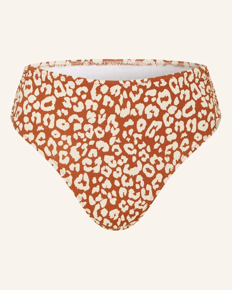 Lidea Basic-Bikini-Hose Gilded Wild Mit Glitzergarn rot Cognac