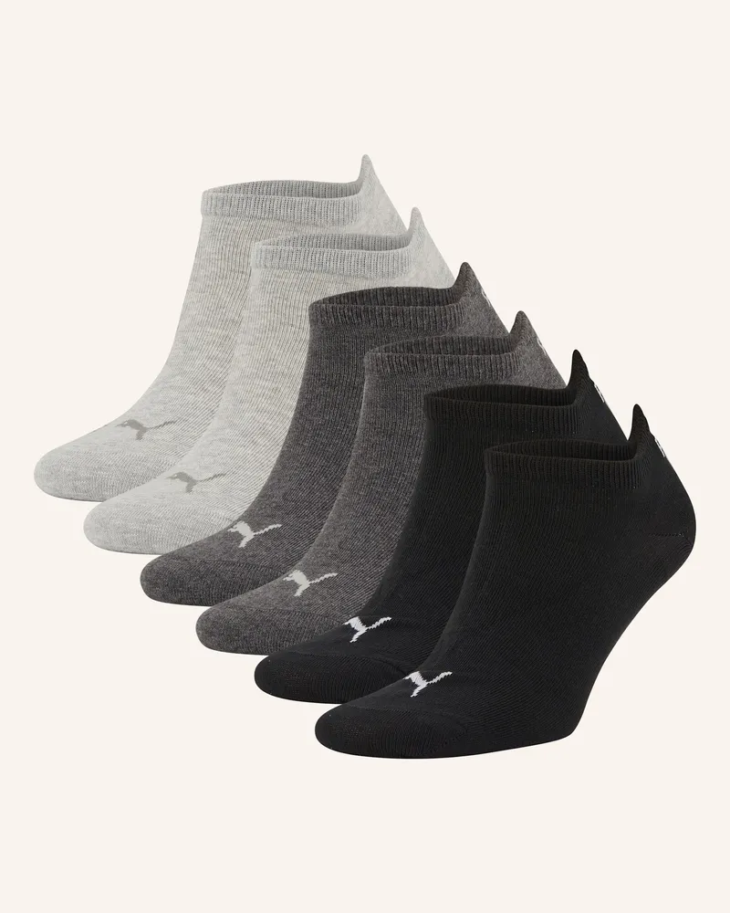 Puma 6er-Pack Sneakersocken Dunkelgrau