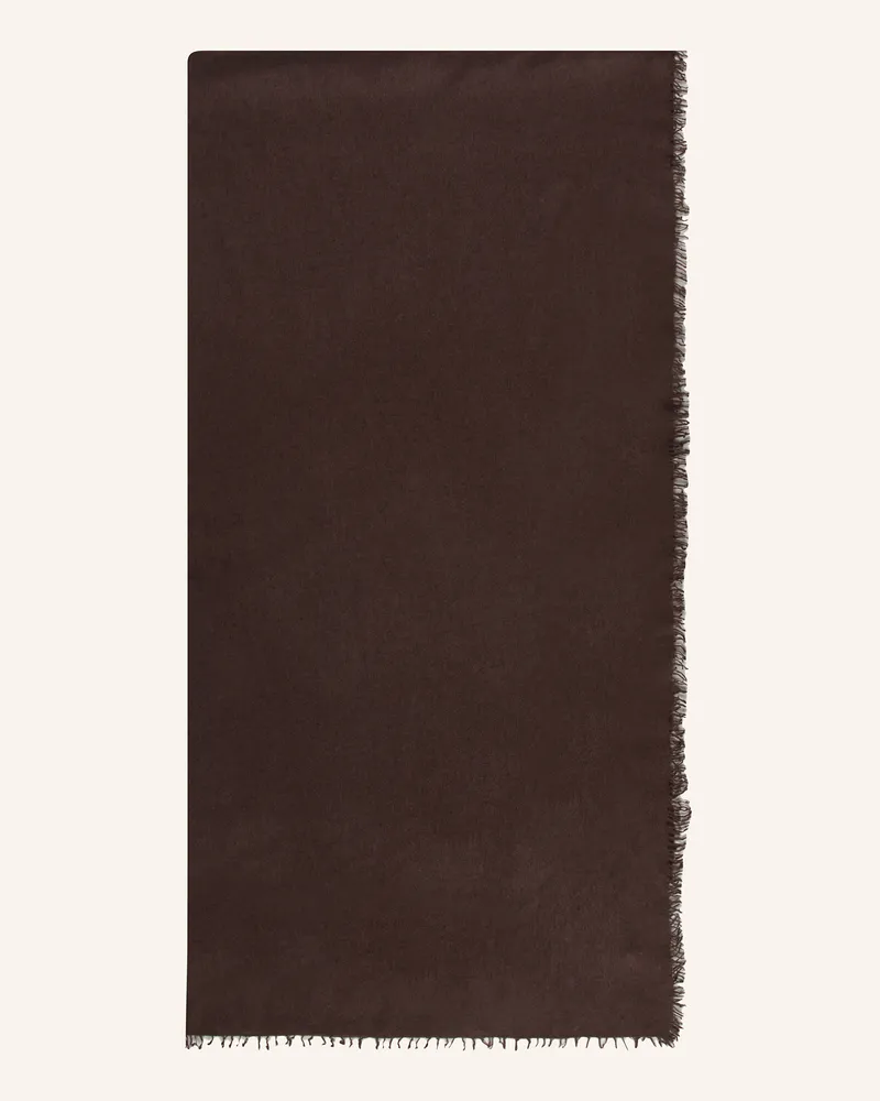 Puschoen Cashmere-Schal Dunkelbraun