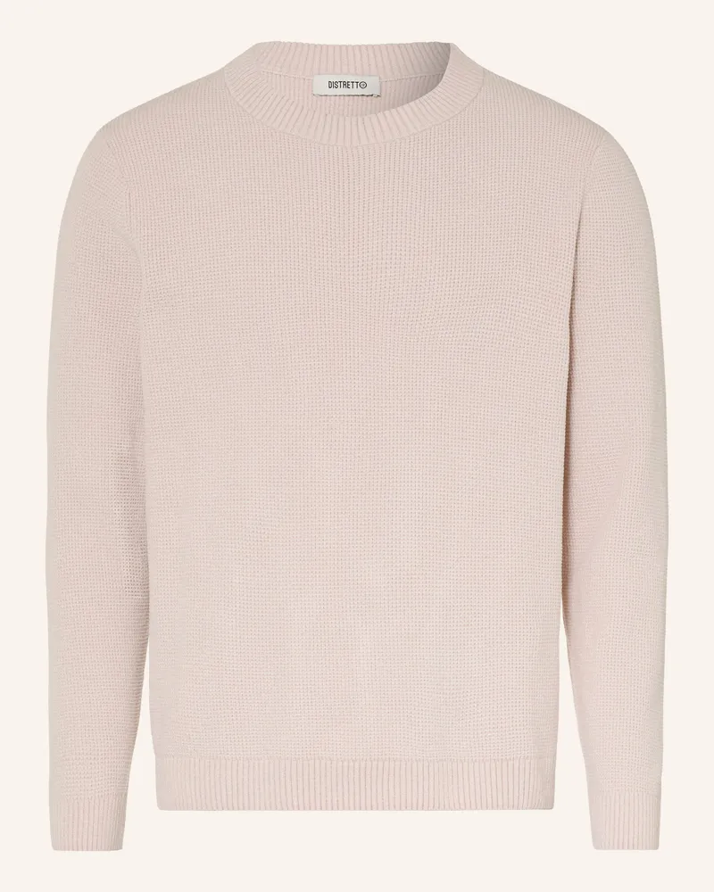 DISTRETTO12 Pullover weiss Creme