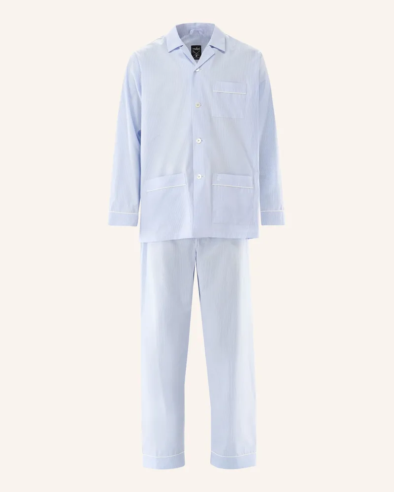 van Laack Schlafanzug blau Blau
