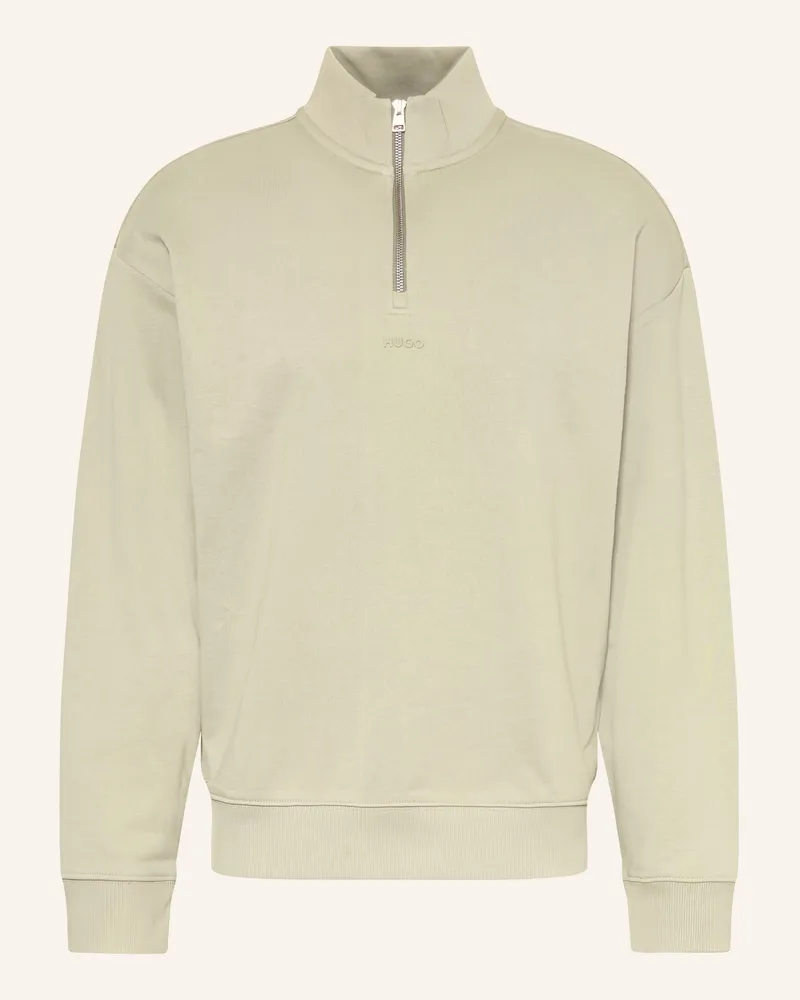 HUGO BOSS Sweat-Troyer Durty gruen Hellgrün