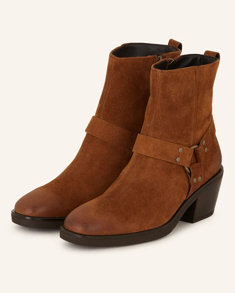 paul green Cowboy Boots Cognac